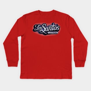 The Custom Santos Kids Long Sleeve T-Shirt